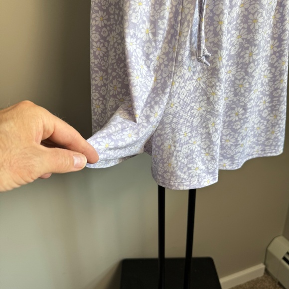 Hollister Floral Spaghetti Strap Babydoll Romper Lilac Purple Size M Outdoor Y2K - Picture 2 of 16